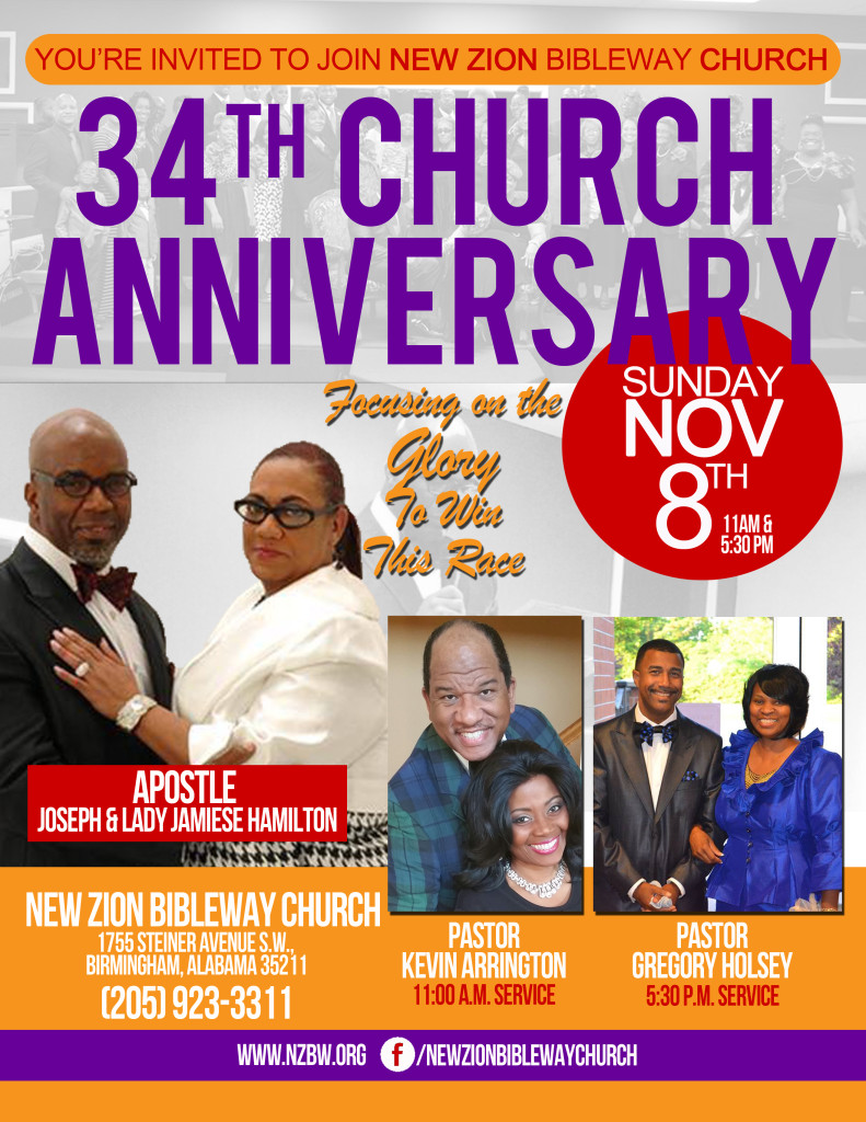 34th Church Anniversary – Zion Church